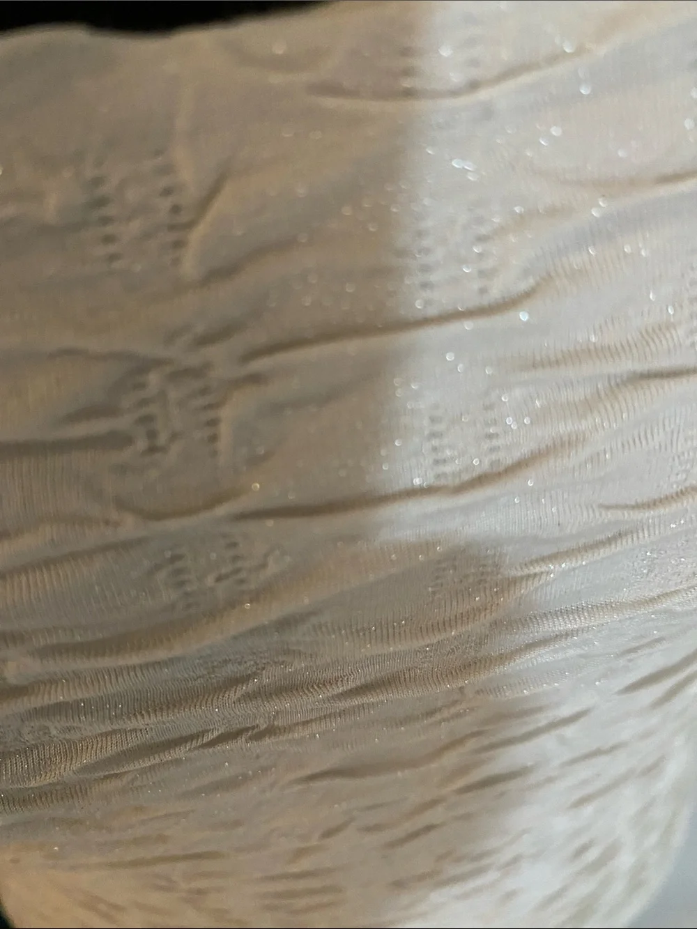 Free People Cream Textured Scoop Neck Midi Dress with Beaded Shoulders